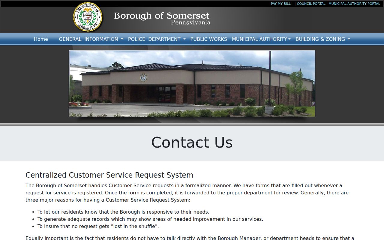 Somerset municipal building record check contacts