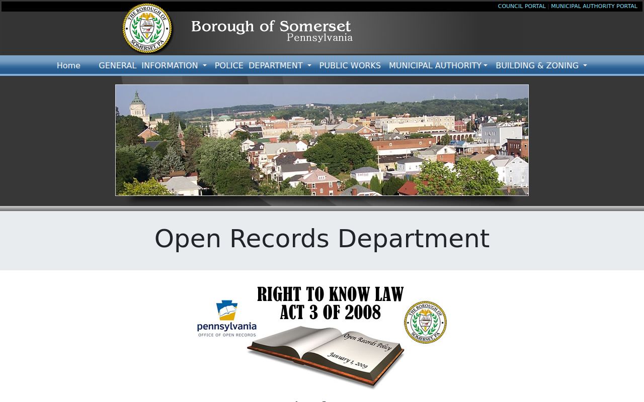 Somerset criminal record request process